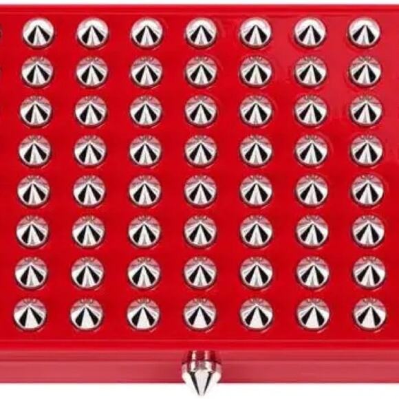 LOUBOUTIIINNN MINIS SET (11pcs! Steal ~ 10 SETS ONLY) Buy 1  Christian Louboutin Red & Silver Studded Case With Key NWB